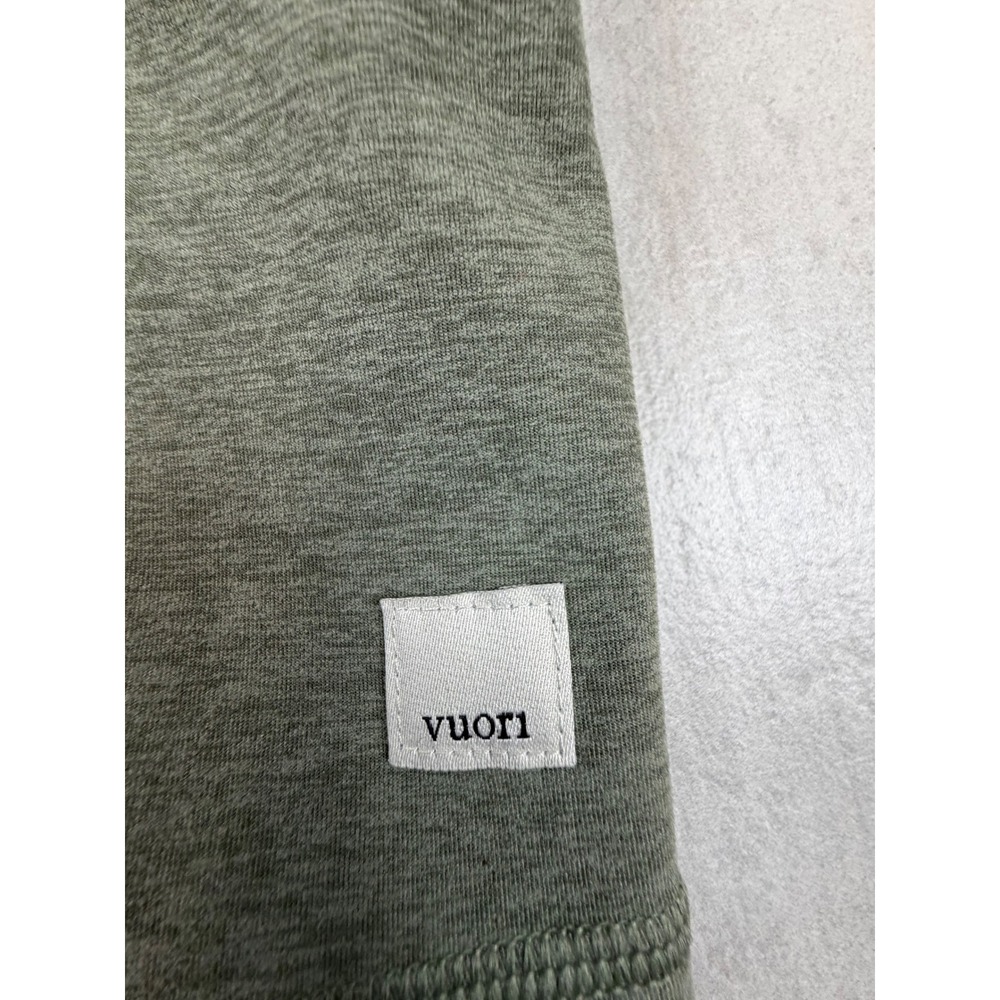 Vuori Daily Crop Top Oregano Heather Green Square Neck Activewear VW1080 Small - Picture 2 of 7